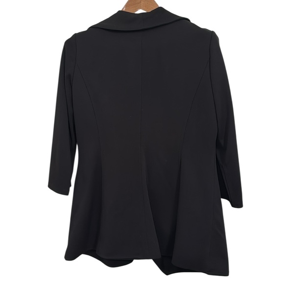 Calvin Klein Blazer/Jacket Black Open Front
Cascade Ruffle Front 3/4 Sleeve 6 - Picture 3 of 11